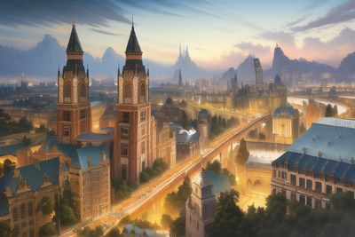 city, Realistic landscape painting, ultra detailed, an extremely delicate and be s-4194871352.png