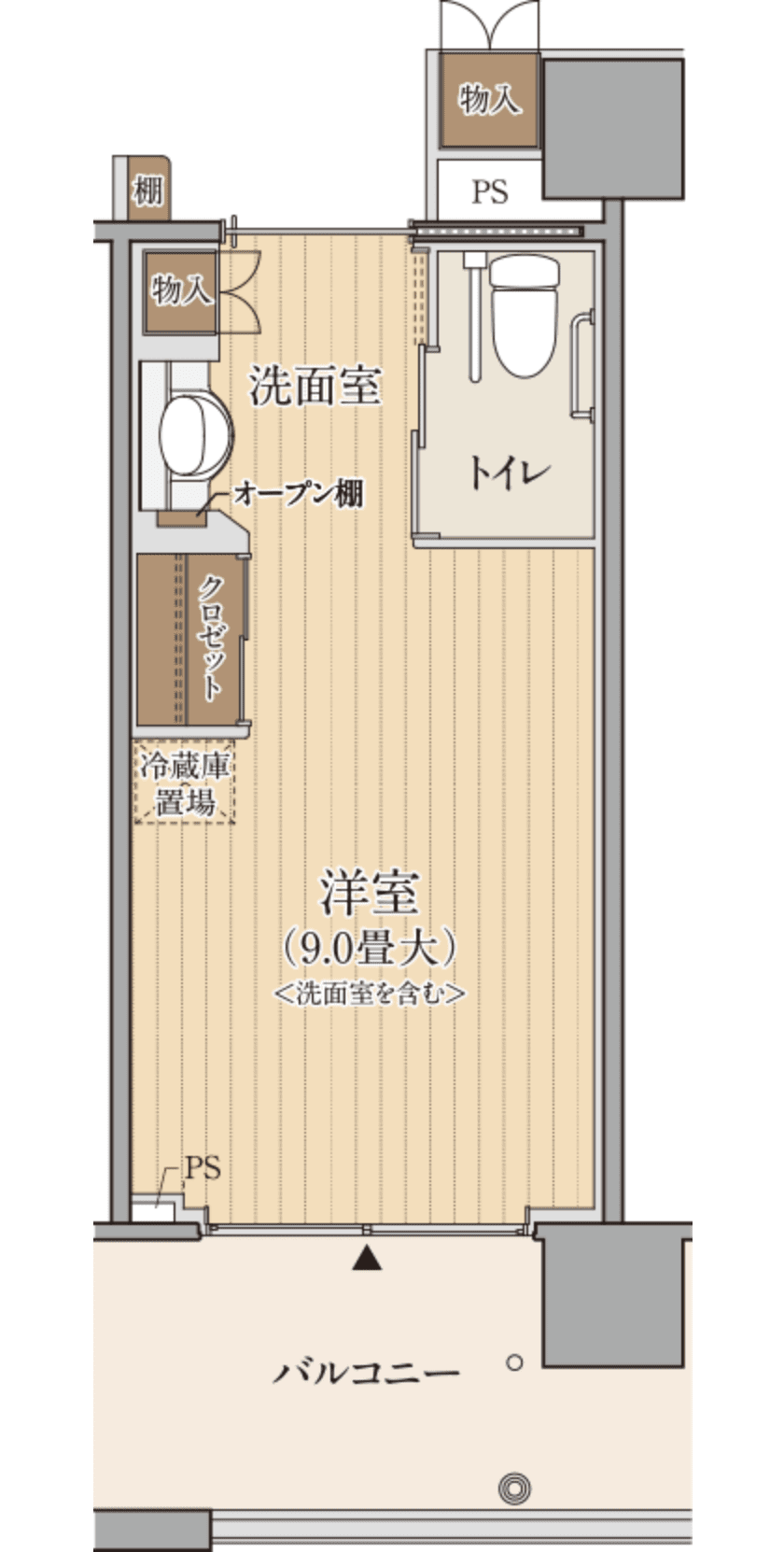 1Rの間取り